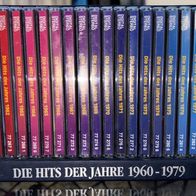 CD Sammlung / Die Hits der Jahre 1960 - 1979 / komplette Box / 20 CD‘s