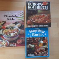 3 Kochbücher "international"