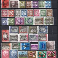 Berlin 1960 - 1969 10 komplette Jahrgänge MiNr. 191 - 352 gestempelt