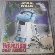 Erzwo Hippo aus Star Wars Happy Hippos, 2002. Maxi-Ei Beipackzettel