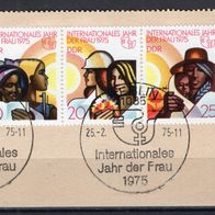 DDR 1975 Internationales Jahr der Frau W Zd 322 Ersttagsstempel auf Papier