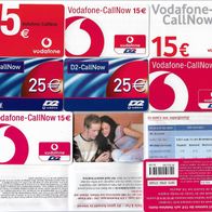 7 Prepaid - Telefonkarten , Vodafone D2 , leer
