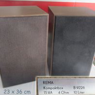 DDR Hausrat * 2 Lautsprecher Boxen Rema Kompaktbox B9226 - 4 Ohm 15 VA