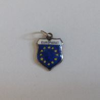 Bettelarmband Anhänger Europarat 800er Silber - Emaille.