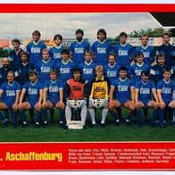 Mannschaft Team SV Viktoria Aschaffenburg 88-89 sport Illustrierte Fußball Bild