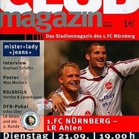 PRG 1. FC Nürnberg vs DSC Arminia Bielefeld 25. 9. 2004 LR Ahlen 21. 9. Rot-Weiß RW