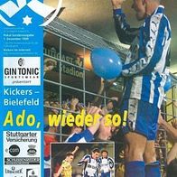 PRG SV Stuttgarter Kickers vs DSC Arminia Bielefeld 1. 12. 1999 Stuttgart DFB-Pokal