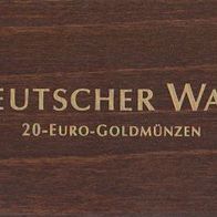 Münzetui Volterra für 6 dt. 20-Euro-Goldmünzen „Deutscher Wald“ in Kapseln