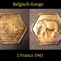 Belgisch-Kongo 2 Francs 1943 (EUR 15)