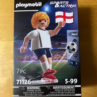 Playmobil 71126 Fußballspieler England Sports & Action Tipp-Kick + Torwand