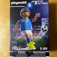 Playmobil 71122 Fußballspieler Italien Sports & Action Tipp-Kick + Torwand
