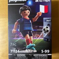 Playmobil 71124 Fußballspieler Frankreich Sports & Action Tipp-Kick + Torwand