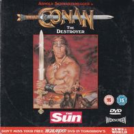 CONAN The Destroyer ( THE SUN Newspaper Promo DVD ) Arnold Schwarzenegger