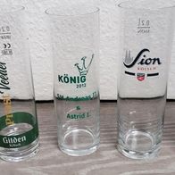 5 verschiedene Kölsch Gläser Stangen *