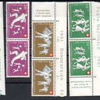 Schweiz postfrisch Patria Michel 555-559 Pärchen