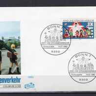 BRD / Bund 1983 Kind und Straßenverkehr MiNr. 1181 FDC gestempelt