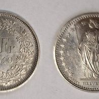 Schweiz Münze 1/2 Franken von 2010