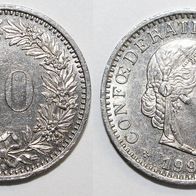 Schweiz Münze 20 Rappen von 1991
