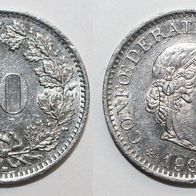 Schweiz Münze 10 Rappen von 1993