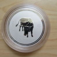 Australien Lunar Serie I Ochse 2009 / 2 Unzen Münze