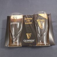 Original Guinness Pint (0,56826 l 0,5l) Gläser 2 STÜCK Official Merchandise Set