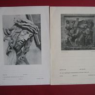 ALT 2 alte Blanko Konfirmations / Einsegnungs- Urkunden A4 50er/60er