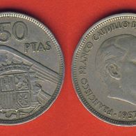 Spanien 50 Pesetas 1957 ( * 58 )