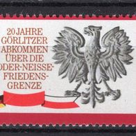 DDR 1970 20. Jahrestag des Görlitzer Abkommens MiNr. 1591 ESST
