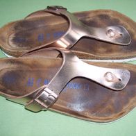 Birkenstock Gizeh Metallic Kupfer Schuhe Zehentrenner Sandale Gr. 41