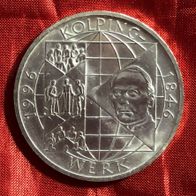 Münze BRD 10 DM 1996 A 150 Jahre Kolping Werk 625er Silber Gedenkmünze