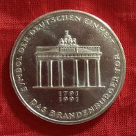 Münze BRD 10 DM 1991 A -Brandenburger Tor- 625er Silber Gedenkmünze ST