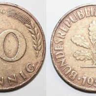 Bundesrepublik Deutschland (BRD) Münze 10 Pfennig - G von 1950