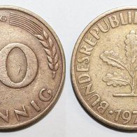 Bundesrepublik Deutschland (BRD) Münze 10 Pfennig - G von 1970