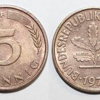 Bundesrepublik Deutschland (BRD) Münze 5 Pfennig - F von 1978