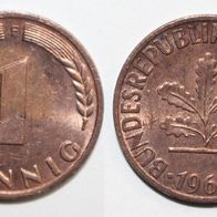 Bundesrepublik Deutschland (BRD) Münze 1 Pfennig - F von 1968