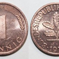 Bundesrepublik Deutschland (BRD) Münze 1 Pfennig - G von 1979