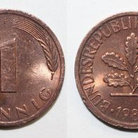 Bundesrepublik Deutschland (BRD) Münze 1 Pfennig - F von 1980