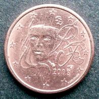 1 Cent - Frankreich - 2008