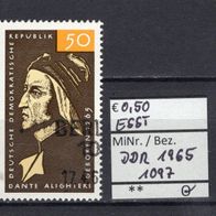 DDR 1965 700. Geburtstag von Dante Alighieri MiNr. 1097 ESST Berlin