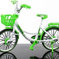 Miniatur Fahrrad, Maßstab: 1:10, Finger Fahrrad, Farbe: grün, 000459-0061