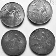 4x 100000 Lei 1946 Silbermünzen aus Rumänien Mihai I (13)