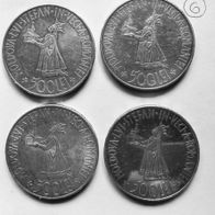 4x 500 Lei Silbermünzen Romania Mihai I 1941 - Basarabia Reunion (6)