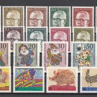 10) Berlin 1970-1971 - 20 unbenutzte Briefmarken - Michel-Nr. siehe Beschreibung