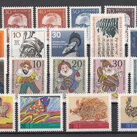 12) Berlin 1970-1971 - 20 unbenutzte Briefmarken - Michel-Nr. siehe Beschreibung