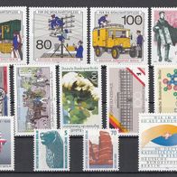 29) Berlin 1989-1990 - 13 unbenutzte Briefmarken - Michel-Nr. siehe Beschreibung