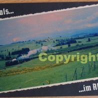 Ansichtskarte, Postkarte, Dampfzug bei Bad Oy in den frühen 60er Jahren, Historisch