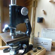 Labor-/ Arbeits-Mikroskop von WATSON BARNET 60-1000x, im Kasten - TOP