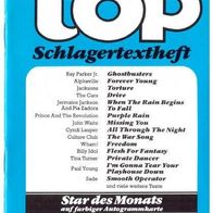 Top Schlagertextheft Nr. 123 mit Starbild - Postkarte Stevie Wonder 80er Jahre