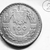 100 Lei Silbermünze Romania - Carol II 1932 (2)