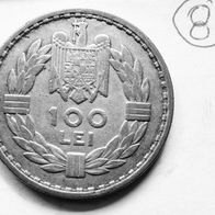 100 Lei Silbermünze Romania - Carol II 1932 (8)